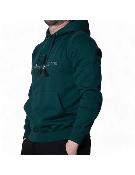 Sudadera Con Capucha Calvin Klein Verde Oscuro Monologo