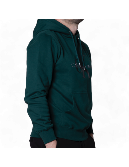 Sudadera Con Capucha Calvin Klein Verde Oscuro Monologo