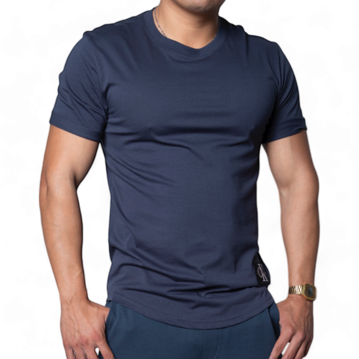 Camiseta Calvin Klein Marino con Insignia CK Calvin Klein | Camisetas  - Estilo urbano premium 2