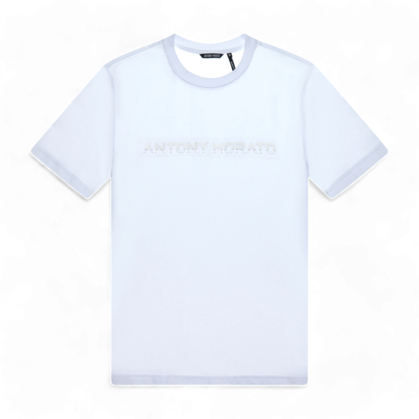 Camiseta Antony Morato Blanca Slim Fit con Logo Relieve Antony Morato | Camisetas  - Estilo urbano premium