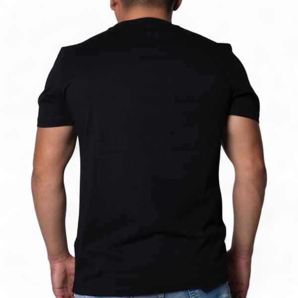 Camiseta Antony Morato Negra Regula Fit con Logo Estampado