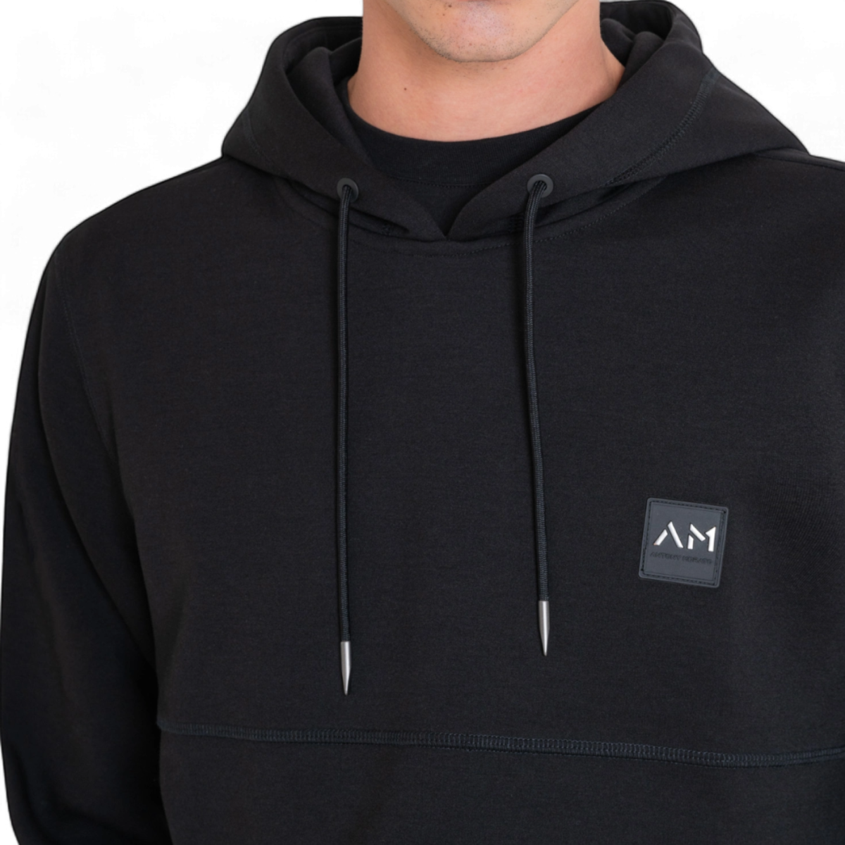 Sudadera con Capucha Antony Morato Negra con Logo Metalizado Antony Morato | Sudaderas  - Estilo urbano premium 2