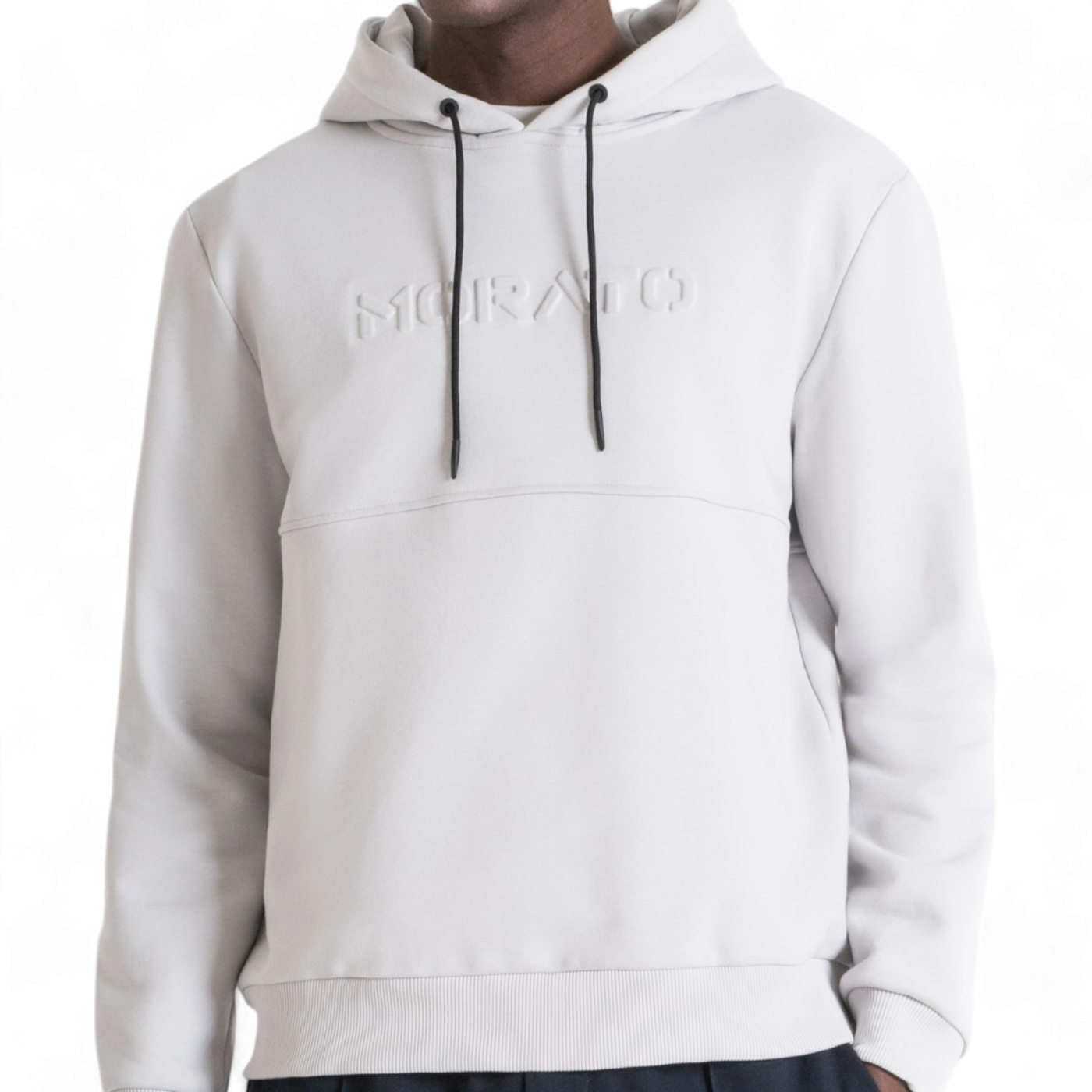 Sudadera con Capucha Antony Morato Blanco Hielo Relaxed Fit Fabric