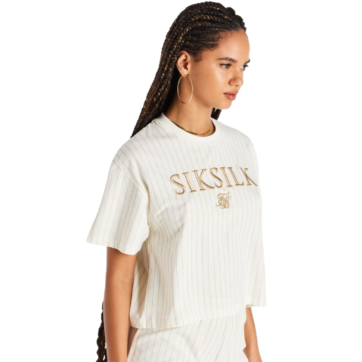 Camiseta SikSilk de baloncesto Luxe Blanco