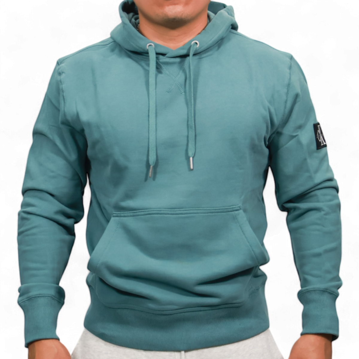 Sudadera Con Capucha Calvin Klein Verde con Placa en Brazo Calvin Klein | Sudaderas  - Estilo urbano premium