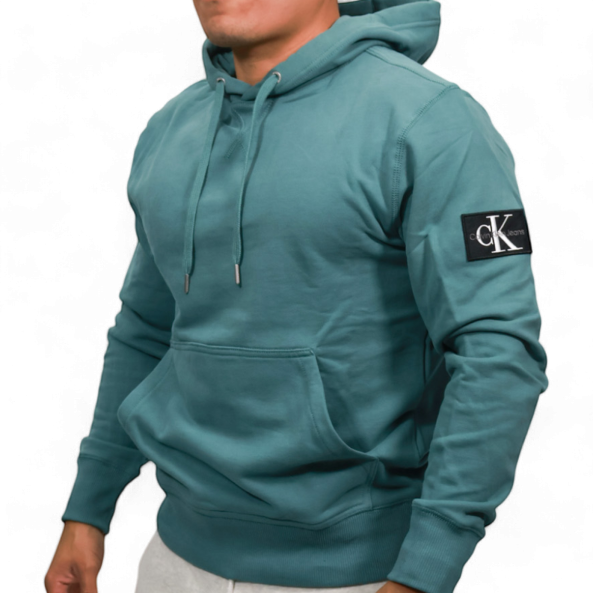 Sudadera Con Capucha Calvin Klein Verde con Placa en Brazo Calvin Klein | Sudaderas  - Estilo urbano premium 2