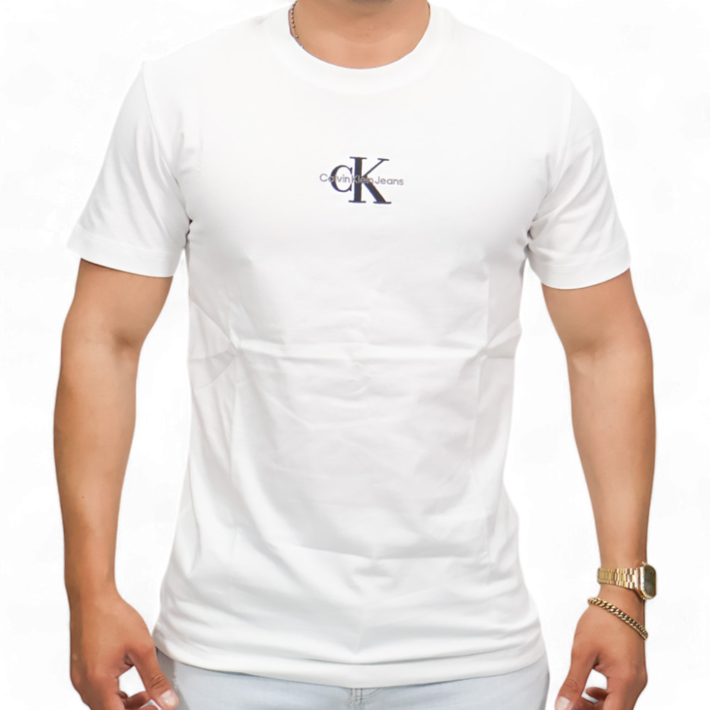 Camiseta Calvin Klein Monologo Blanco