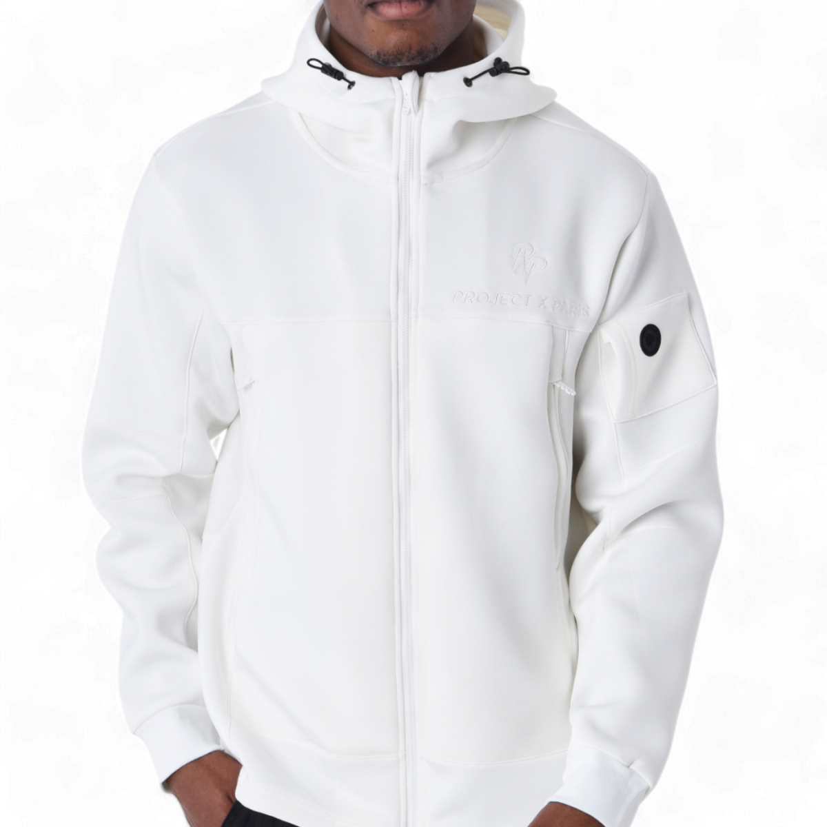 Sudadera Project X Paris Techwear Blanco