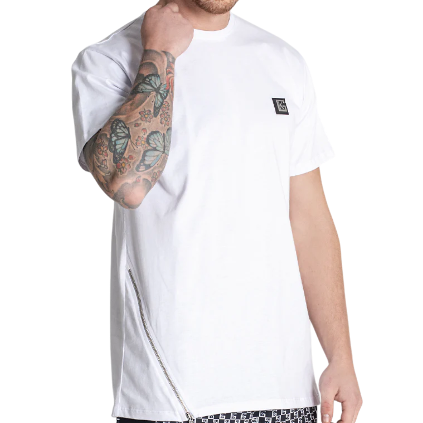 Camiseta Gianni Kavanagh con Cremallera Blanca