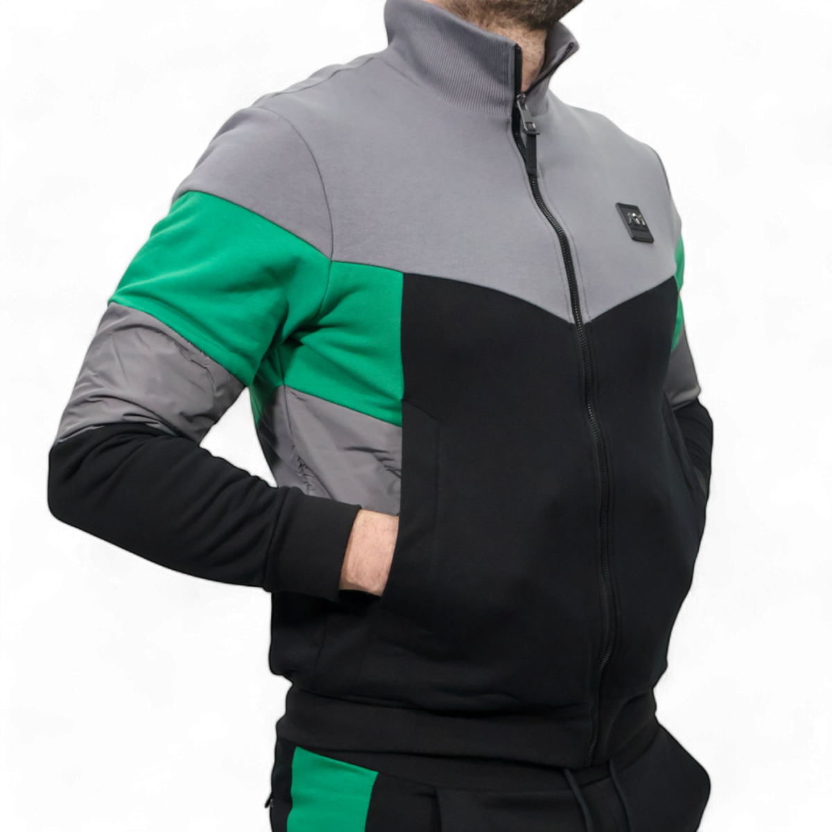 Sudadera con Cremallera Antony Morato Negro Regular Fit con Bandas Antony Morato | Sudaderas  - Estilo urbano premium 2