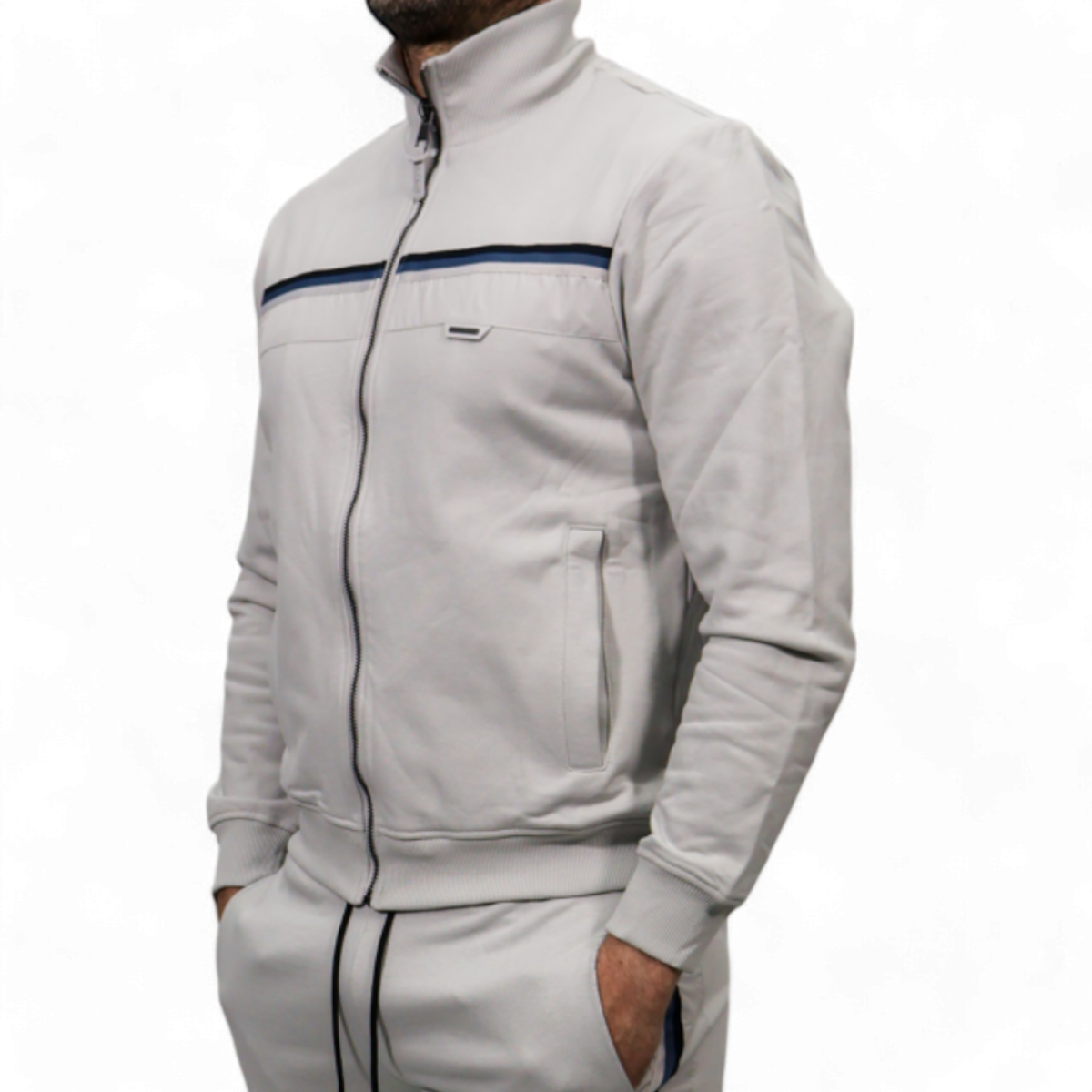 Sudadera con Cremallera Antony Morato Blanco Hielo Regular Fit Antony Morato | Sudaderas  - Estilo urbano premium 2