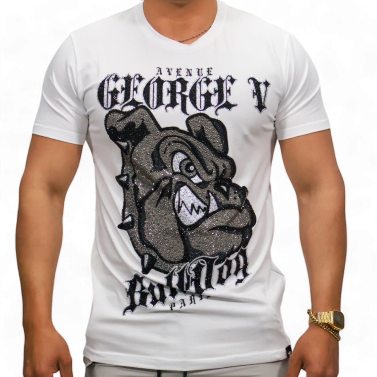 Camiseta George V Paris Cartoon Blanca