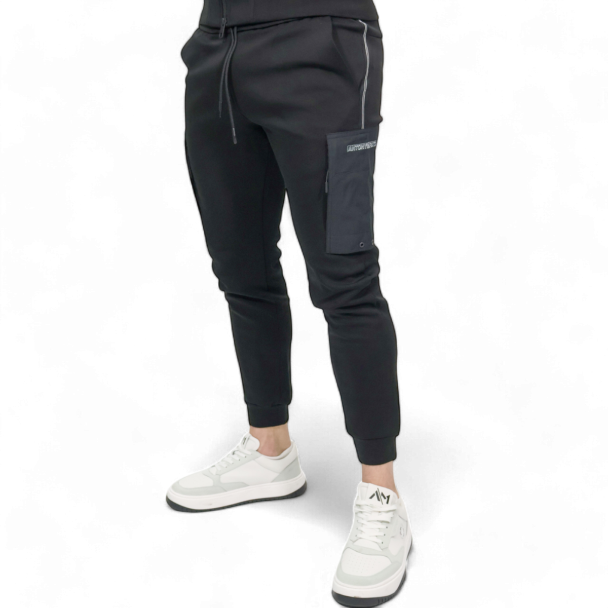 Pantalon Antony Morato con Bolsillo Bimaterial Negro Antony Morato | Pantalones  - Estilo urbano premium