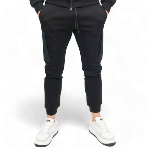 Pantalon Antony Morato con Bolsillo Bimaterial Negro Antony Morato | Pantalones  - Estilo urbano premium