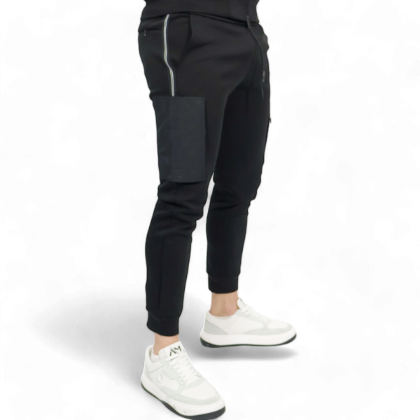 Pantalon Antony Morato con Bolsillo Bimaterial Negro Antony Morato | Pantalones  - Estilo urbano premium