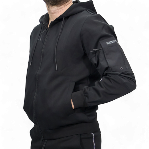 Sudadera Antony Morato con Coderas Bimaterial Negro Antony Morato | Sudaderas  - Estilo urbano premium