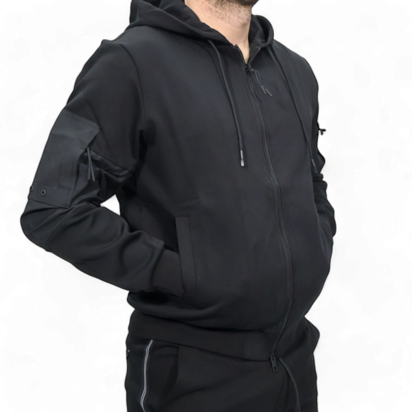 Sudadera Antony Morato con Coderas Bimaterial Negro Antony Morato | Sudaderas  - Estilo urbano premium