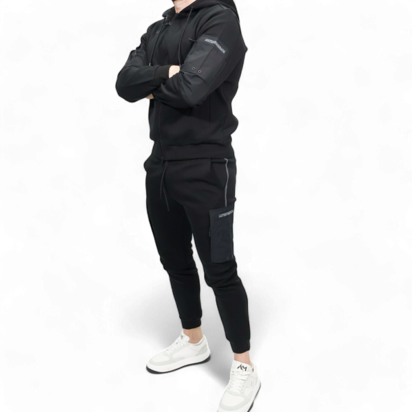 Sudadera Antony Morato con Coderas Bimaterial Negro Antony Morato | Sudaderas  - Estilo urbano premium