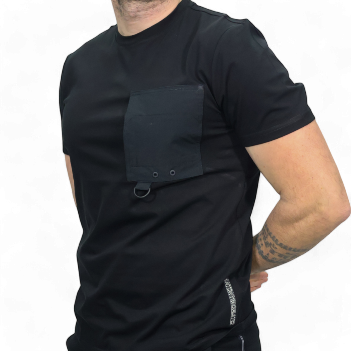 Camiseta Antony Morato Bolsillo Contraste Negro Antony Morato | Camisetas  - Estilo urbano premium 2