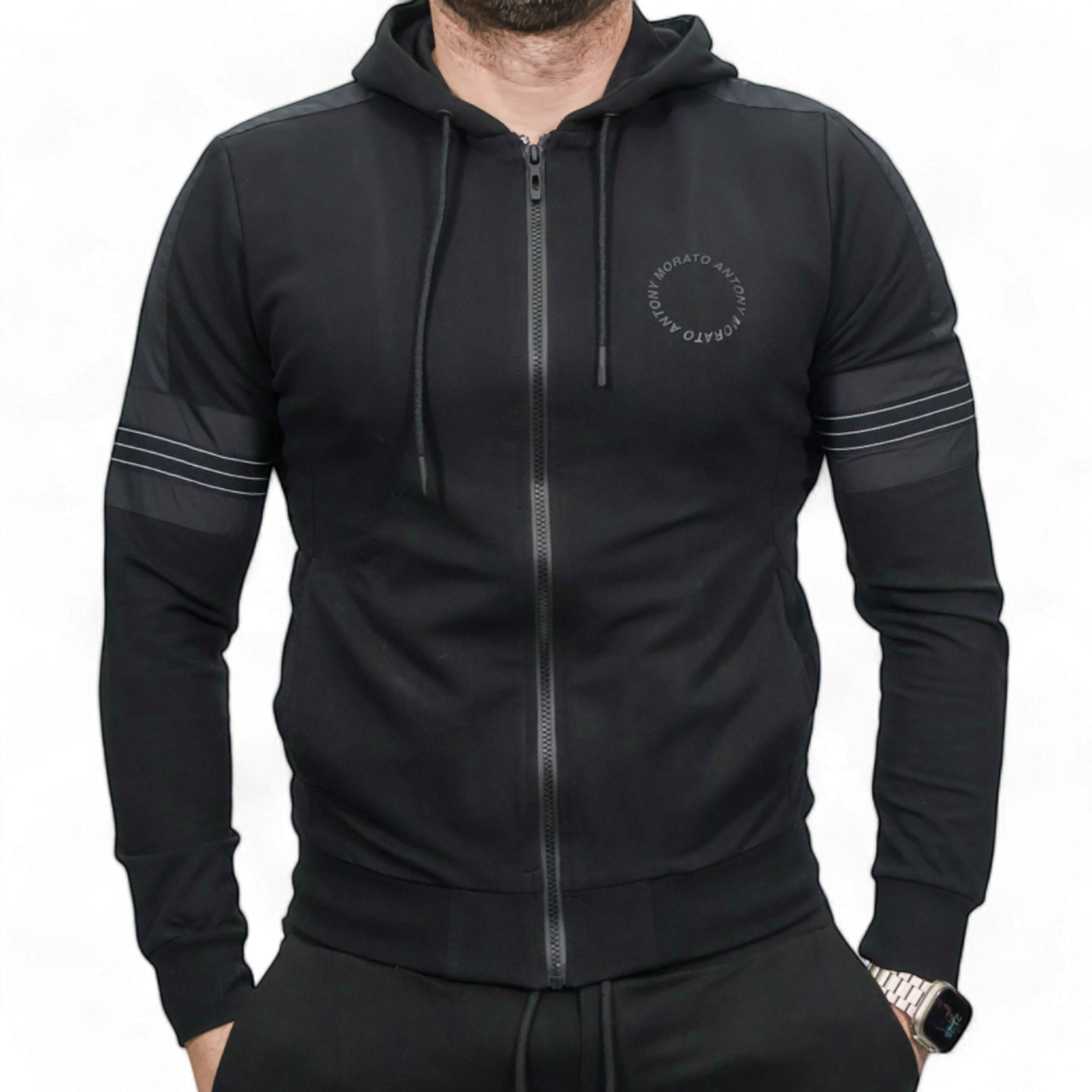 Sudadera Antony Morato de Felpa Slim Fit Negro