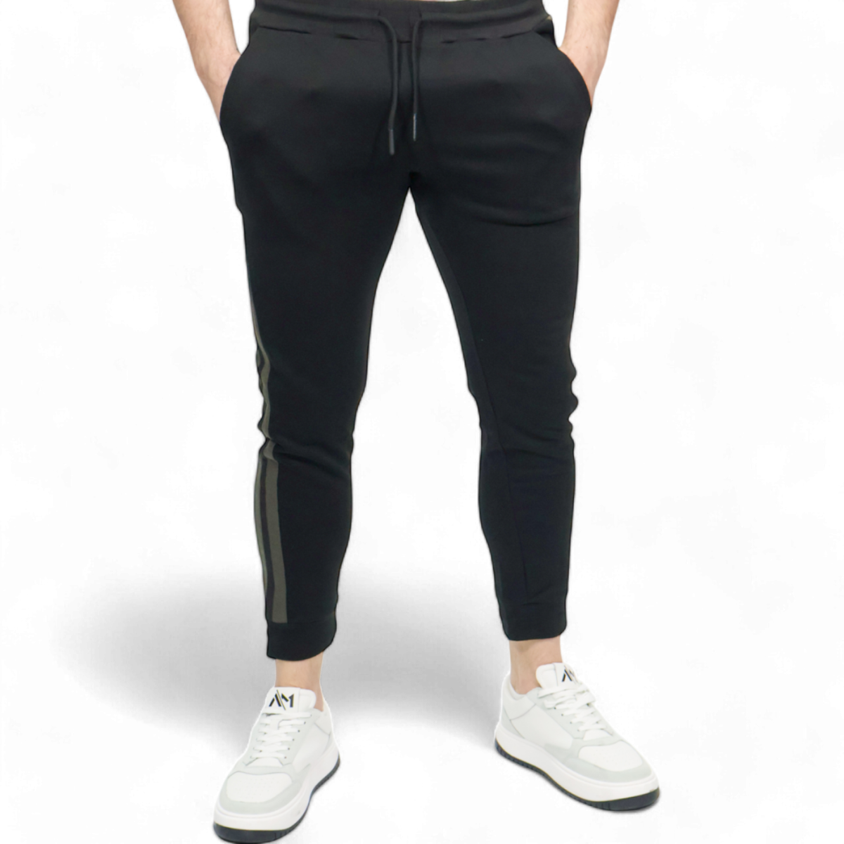 Pantalón Antony Morato Negro con cinta y color contraste Antony Morato | Pantalones  - Estilo urbano premium