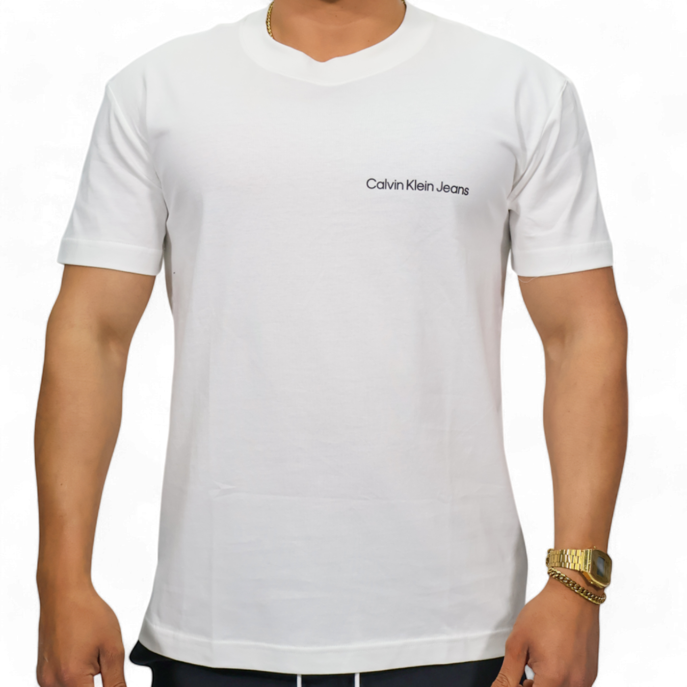 Camiseta Calvin Klein Jeans Basica Blanco