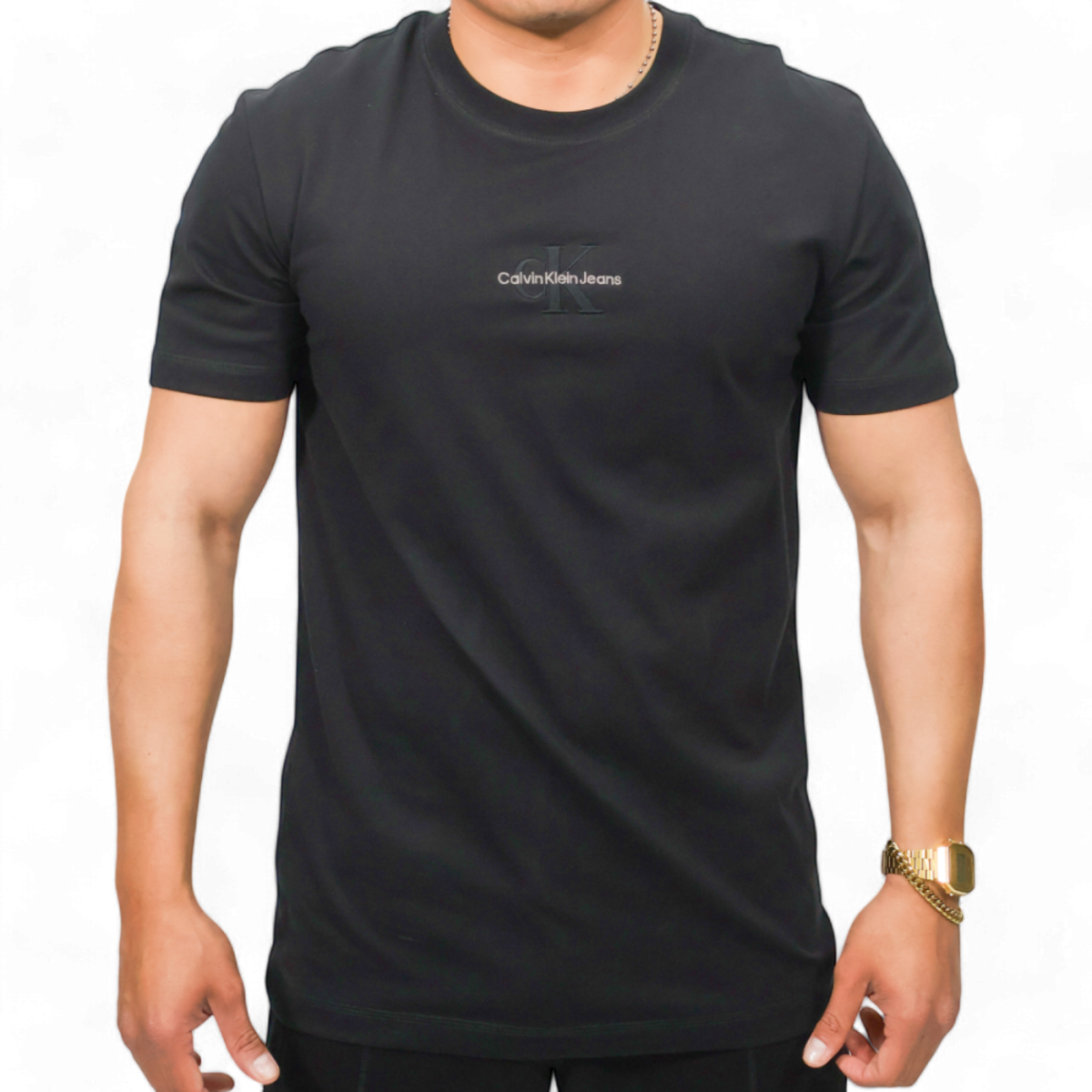 Camiseta Calvin Klein Monologo Negro