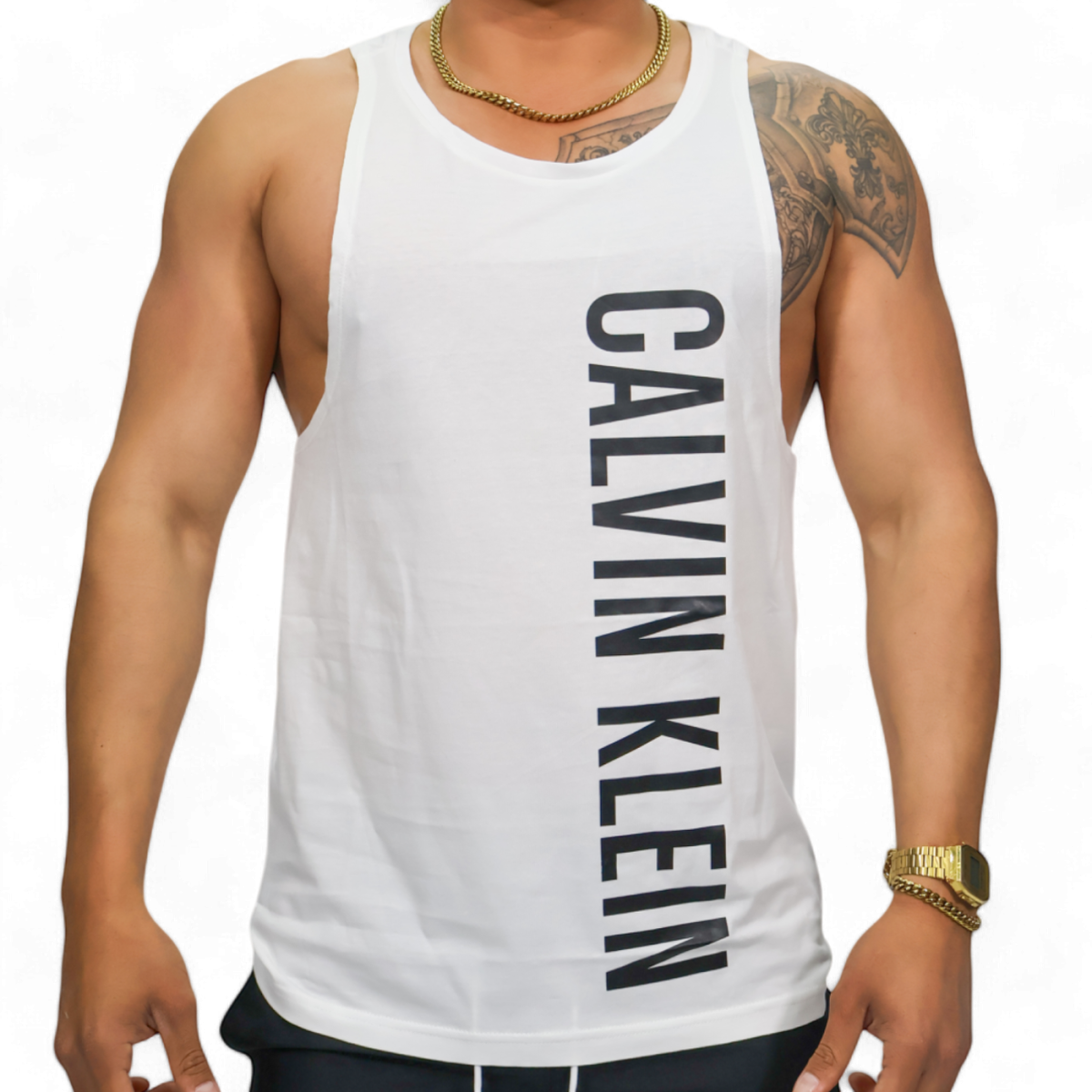 Camiseta Calvin Klein de Tirantes Intense Power Blanco