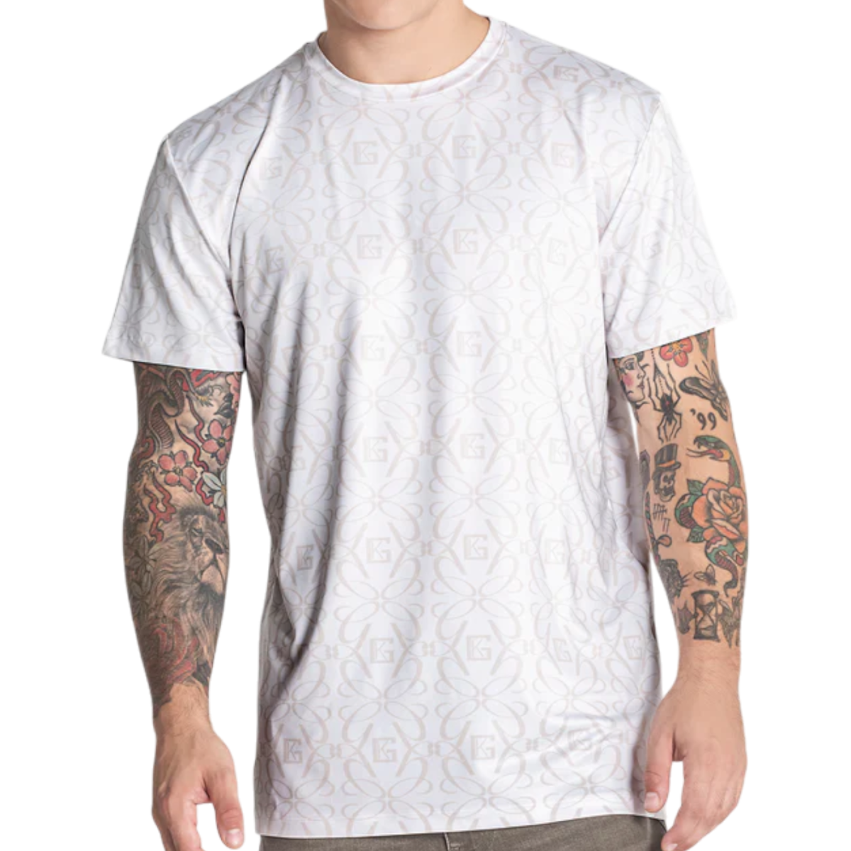 Camiseta Gianni Kavanagh Estampada NOUVEAU Blanco