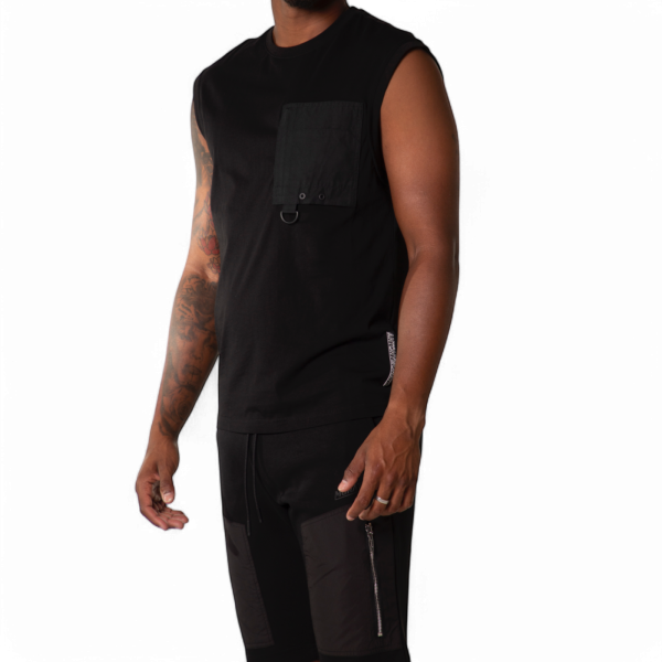 Camiseta Antony Morato Sin Mangas Bolsillo Contraste Negro Antony Morato | Camisetas  - Estilo urbano premium