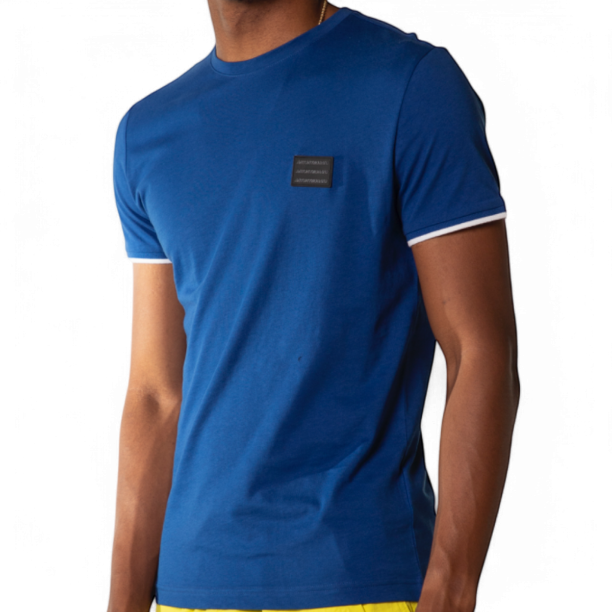 Camiseta Antony Morato Slim Fit Parche Logotipo Azul Antony Morato | Camisetas  - Estilo urbano premium 2