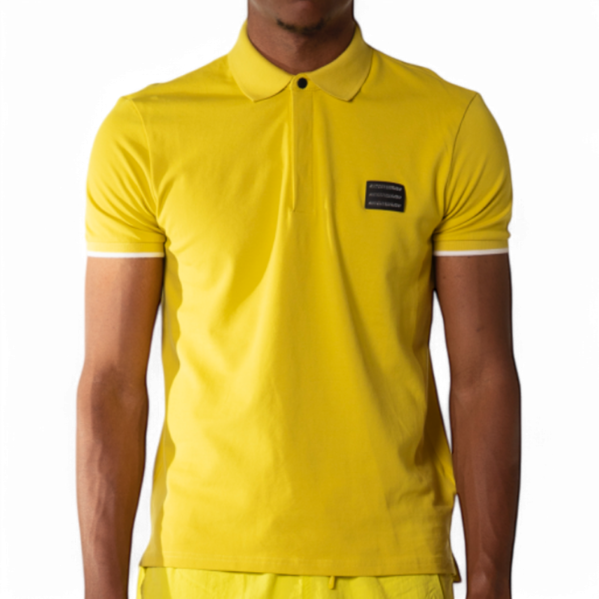 Polo Antony Morato Slim Fit Parche Logotipo Amarillo