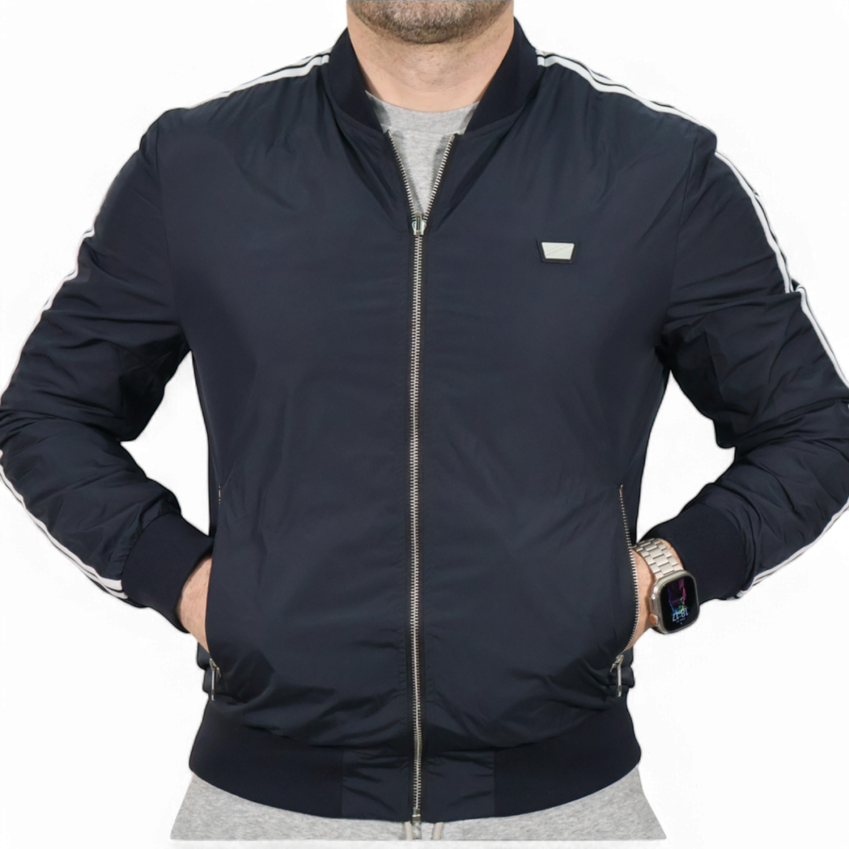 Chaqueta Antony Morato Reversible con Cinta Sport Marino