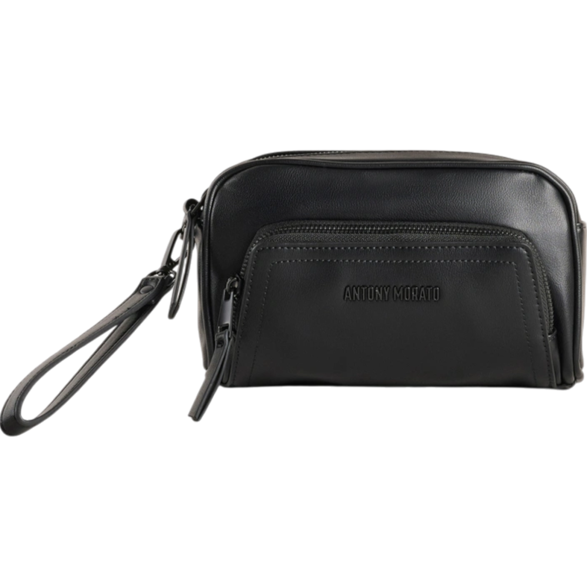 Bolso Antony Morato Negro Piel Sintética y Nylon Leather – Elegancia Urbana