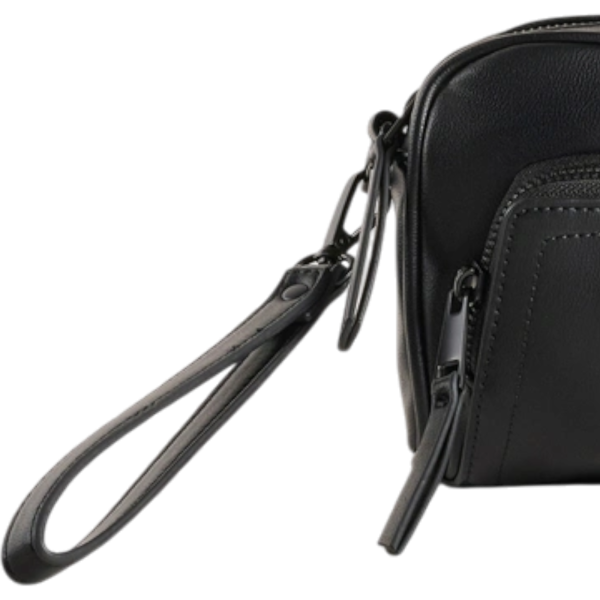 Bolso Antony Morato Negro Piel Sintética y Nylon Leather – Elegancia Urbana