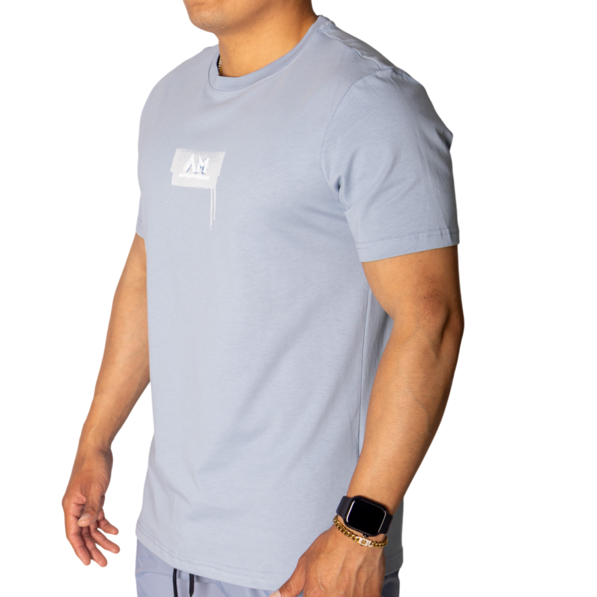 Camiseta Antony Morato Azul Sky con Estampado Logo Blanco Antony Morato | Camisetas  - Estilo urbano premium 2