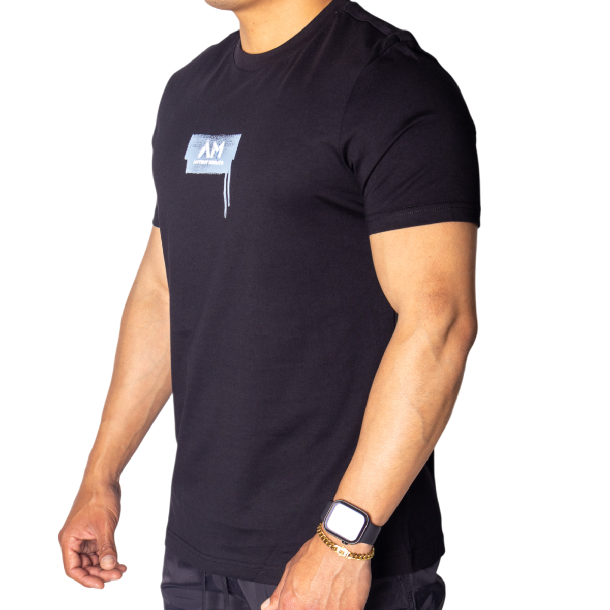 Camiseta Antony Morato Negra con Estampado Street Azul Antony Morato | Camisetas  - Estilo urbano premium 2