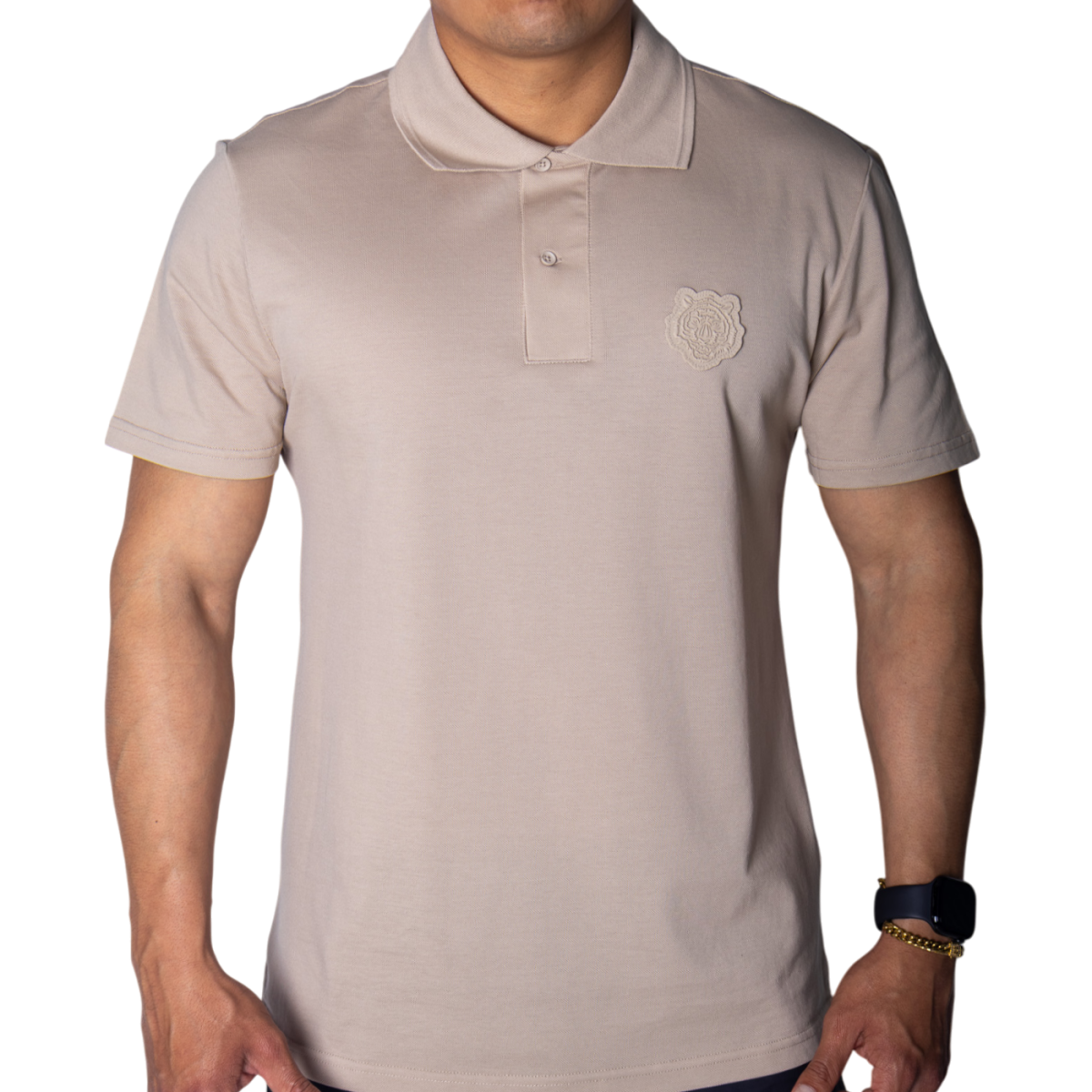 Polo Antony Morato Beige con Parche Tigre Arena Antony Morato | Camisas y Polos  - Estilo urbano premium