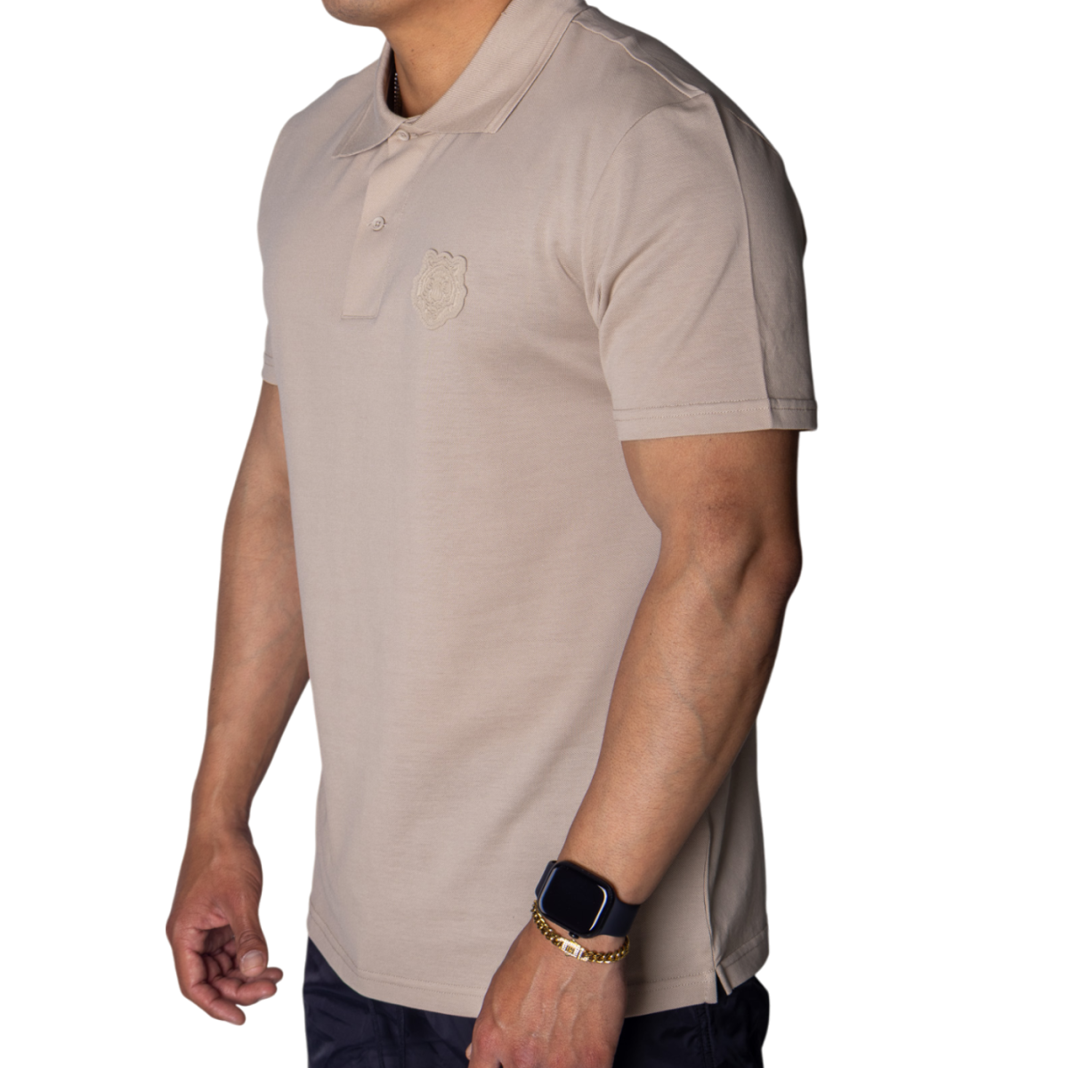 Polo Antony Morato Beige con Parche Tigre Arena Antony Morato | Camisas y Polos  - Estilo urbano premium 2