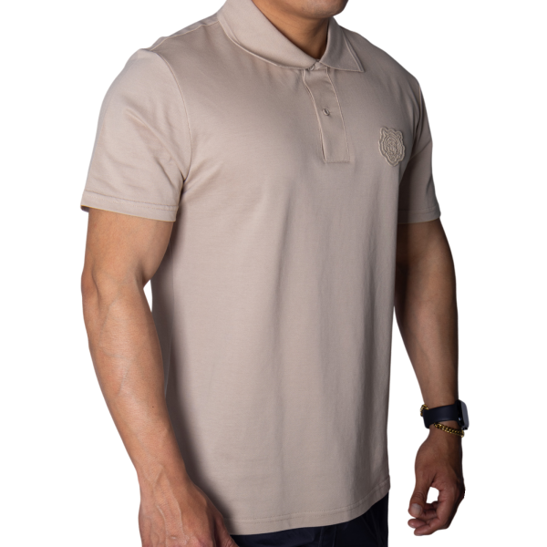 Polo Antony Morato Beige con Parche Tigre Arena Antony Morato | Camisas y Polos  - Estilo urbano premium