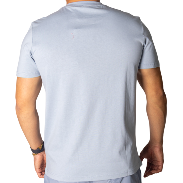 Camiseta Antony Morato Azul Sky Algodon con Logo Metalico Azul Antony Morato | Camisetas  - Estilo urbano premium