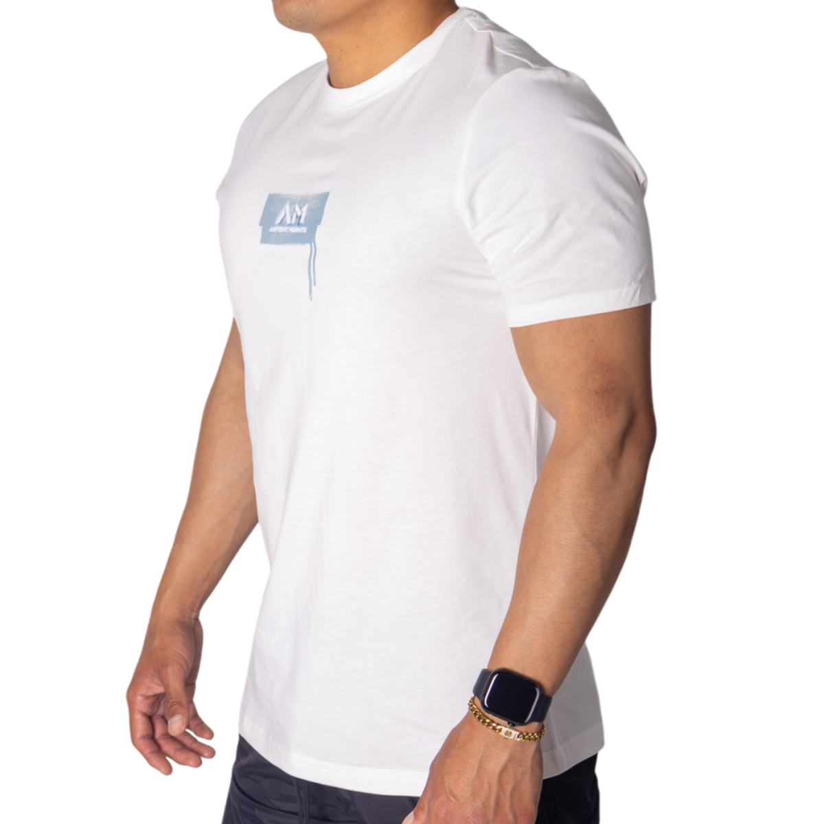 Camiseta Antony Morato de Punto Algodon Blanco con Logo Azul Antony Morato | Camisetas  - Estilo urbano premium 2