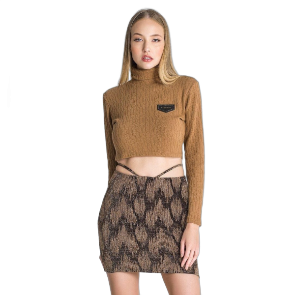 Jersey Cuello Alto Camel para Mujer | Gianni Kavanagh | SF Urban