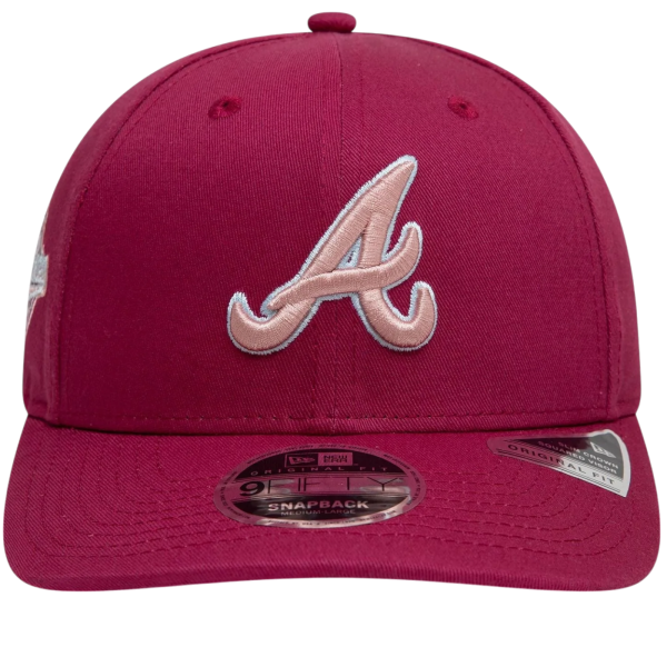 Gorra New Era Atlanta Braves World Series Dark 9FIFTY Rojo