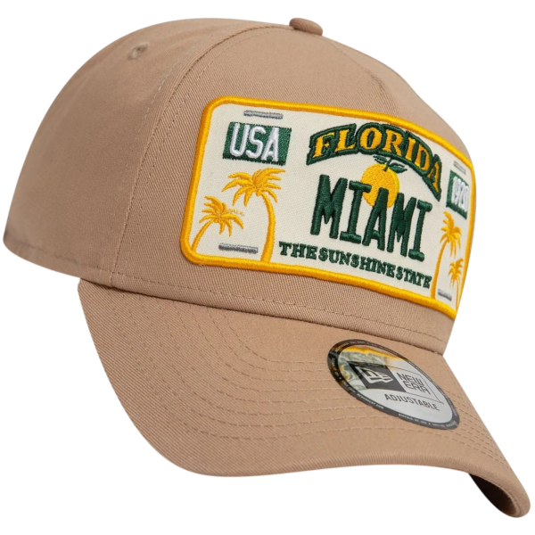 Gorra New Era Miami License Plate 9FORTY Beige Gorra New Era Miami License Plate 9FORTY Beige