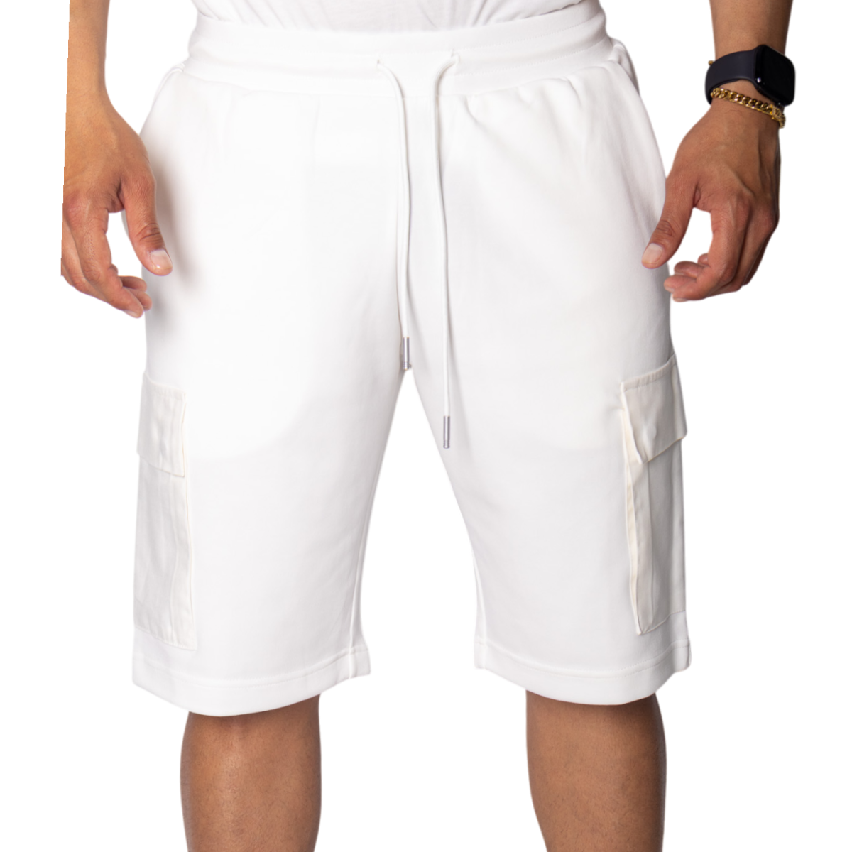 Pantalon Corto Antony Morato Blend Cargo Blanco Crema