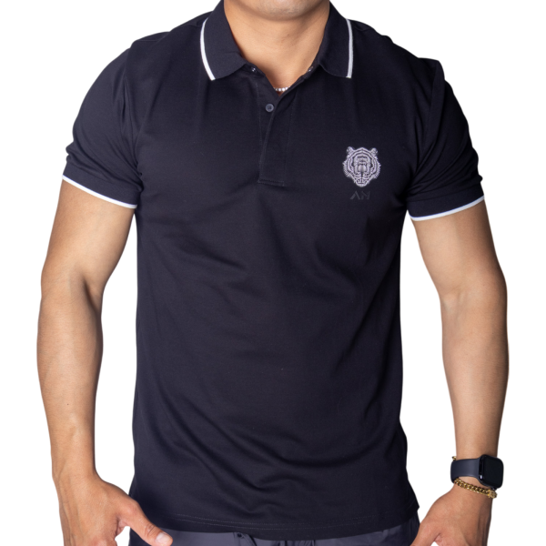 Polo Antony Morato de Piqué Algodon Negro con Parche Polo Antony Morato de Piqué Algodon Negro con Parche
