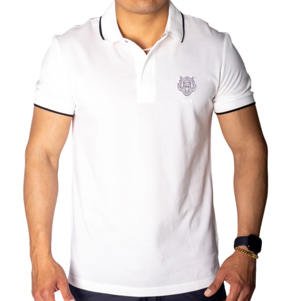 Polo Antony Morato de Piqué Algodon Blanco con Parche Polo Antony Morato de Piqué Algodon Blanco con Parche