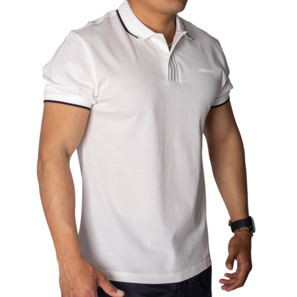 Polo Antony Morato de Piqué Algodon Blanco con Lineas Antony Morato | Camisas y Polos  - Estilo urbano premium