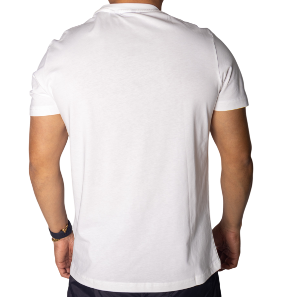 Camiseta Antony Morato Regular de Algodón Blanco con Parche Negro